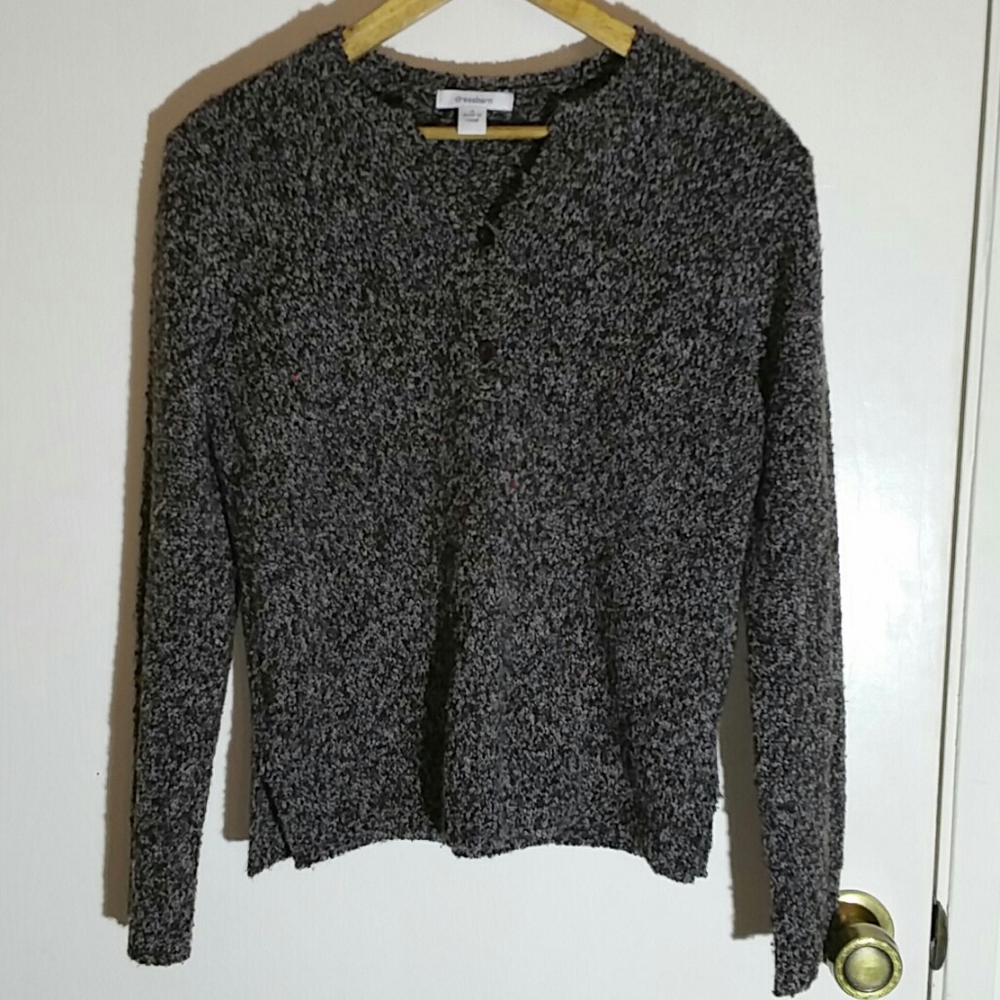 Dressbarn cozy Bouclé variegated pullover sweater